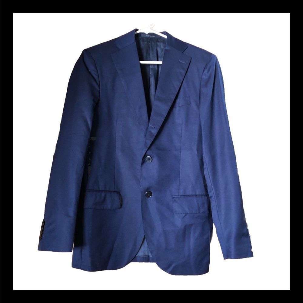 BOGGI MILANO Italy 3 Button Front Flap Pockets Wool Blazer - 46